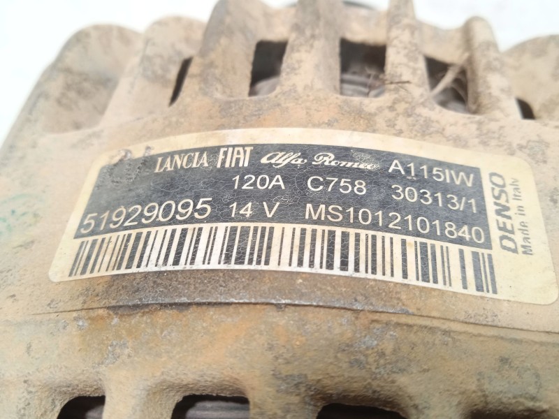Recambio de alternador para fiat panda (312_, 319_) 0.9 (312pxg1a) referencia OEM IAM 51929095 51874105 MS1012101840