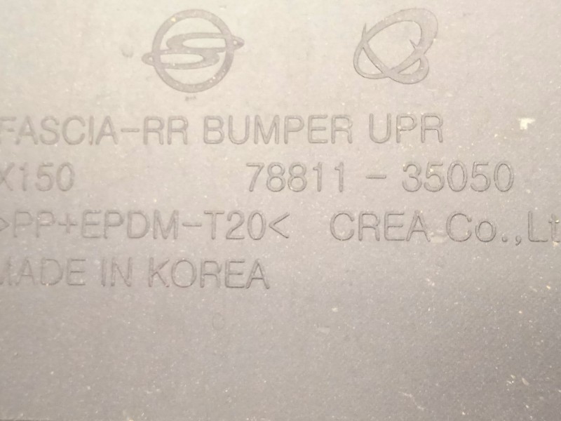 Recambio de paragolpes trasero para ssangyong tivoli 1.2 referencia OEM IAM 7881135050  