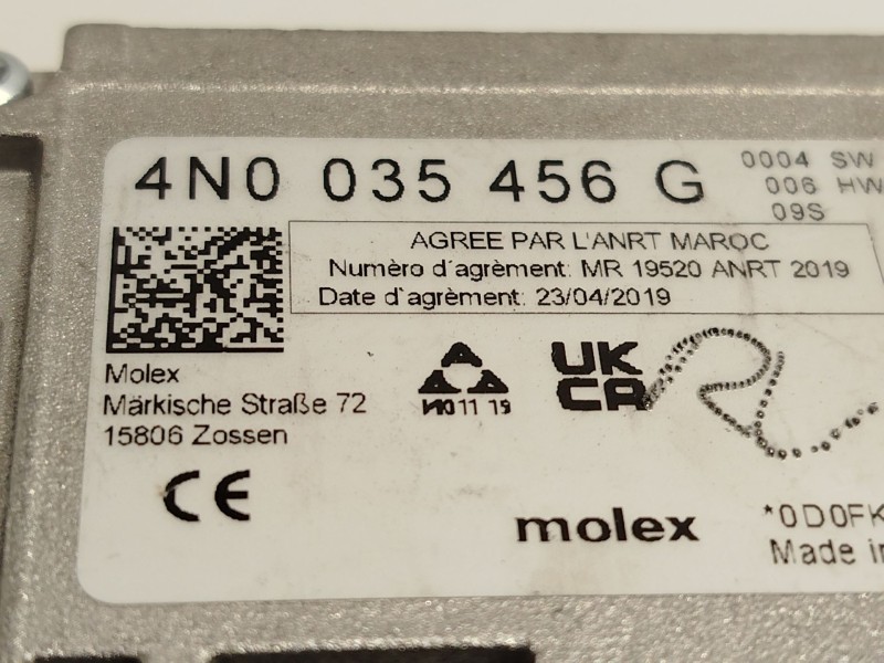 Recambio de modulo electronico para audi a6 c8 (4a2) 45 tdi mild hybrid quattro referencia OEM IAM 4N0035456G  