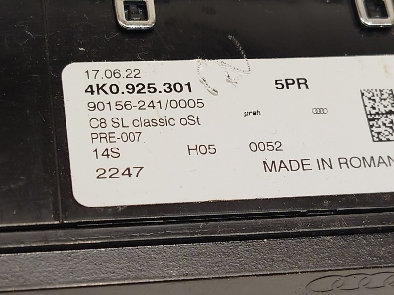 Recambio de mando multifuncion para audi a6 c8 (4a2) 45 tdi mild hybrid quattro referencia OEM IAM 4K0925301  