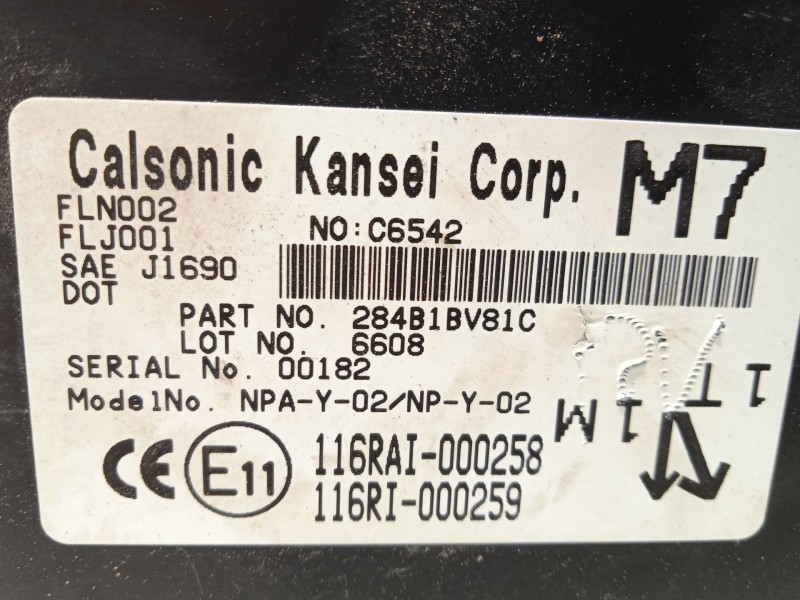 Recambio de centralita confort para nissan juke (f15) 1.5 dci referencia OEM IAM 284B1BV81C  