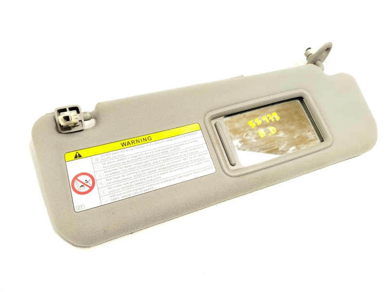 Recambio de parasol derecho para toyota prius liftback (_w2_) 1.5 hybrid (nhw20_) referencia OEM IAM 7431047133B4  