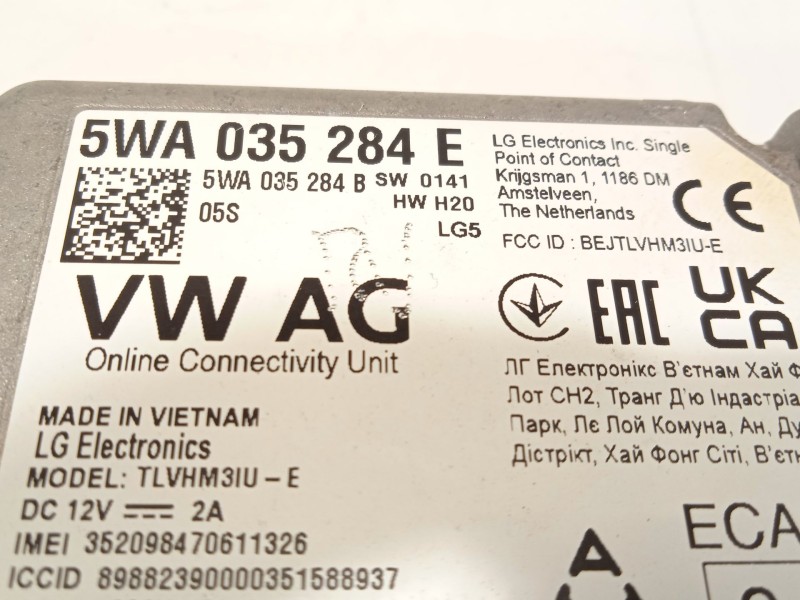 Recambio de modulo electronico para volkswagen t-cross (c11, d31) 1.0 tsi referencia OEM IAM 5WA035284E  