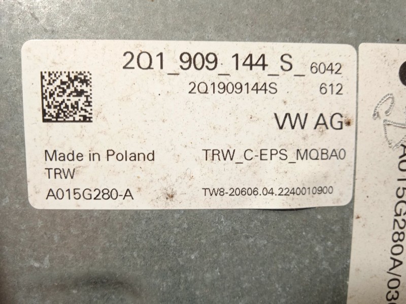 Recambio de columna direccion para volkswagen t-cross (c11, d31) 1.0 tsi referencia OEM IAM 2Q1423510BF 2Q1909144S 