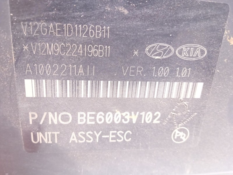 Recambio de abs para kia rio iv (yb, sc, fb) 1.25 referencia OEM IAM 58920H8200 BE6003V102 MGH85ADBH6013V101