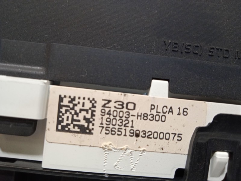 Recambio de cuadro instrumentos para kia rio iv (yb, sc, fb) 1.25 referencia OEM IAM 94003H8300  