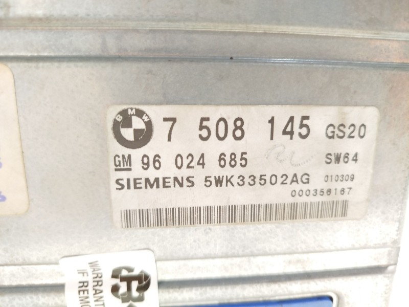 Recambio de centralita cambio automatico para bmw x5 (e53) 3.0 i referencia OEM IAM 7508145  5WK33502AG