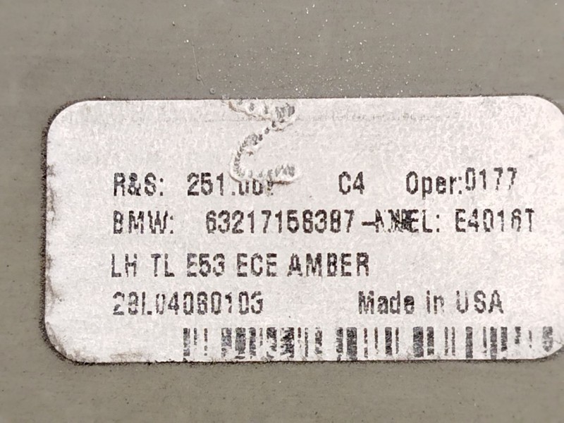 Recambio de piloto trasero izquierdo para bmw x5 (e53) 3.0 i referencia OEM IAM 63217158387  