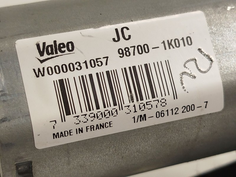 Recambio de motor limpia trasero para hyundai ix20 1.6 cat referencia OEM IAM 987001K010  W000031057