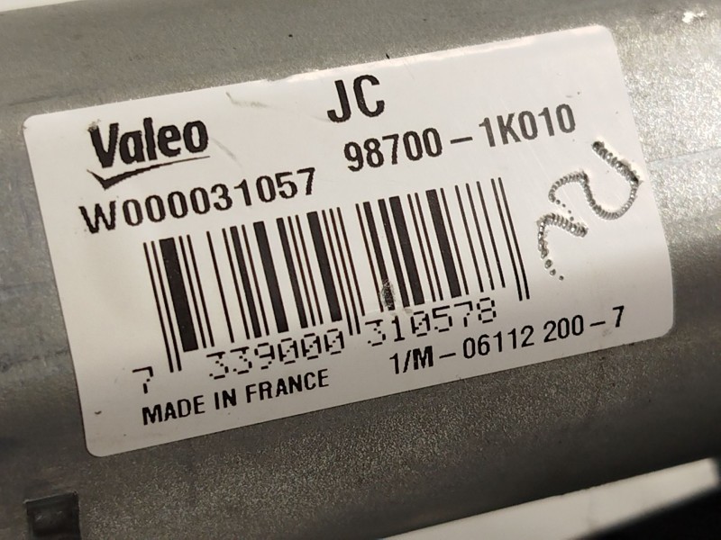 Recambio de motor limpia trasero para hyundai ix20 1.6 cat referencia OEM IAM 987001K010  W000031057