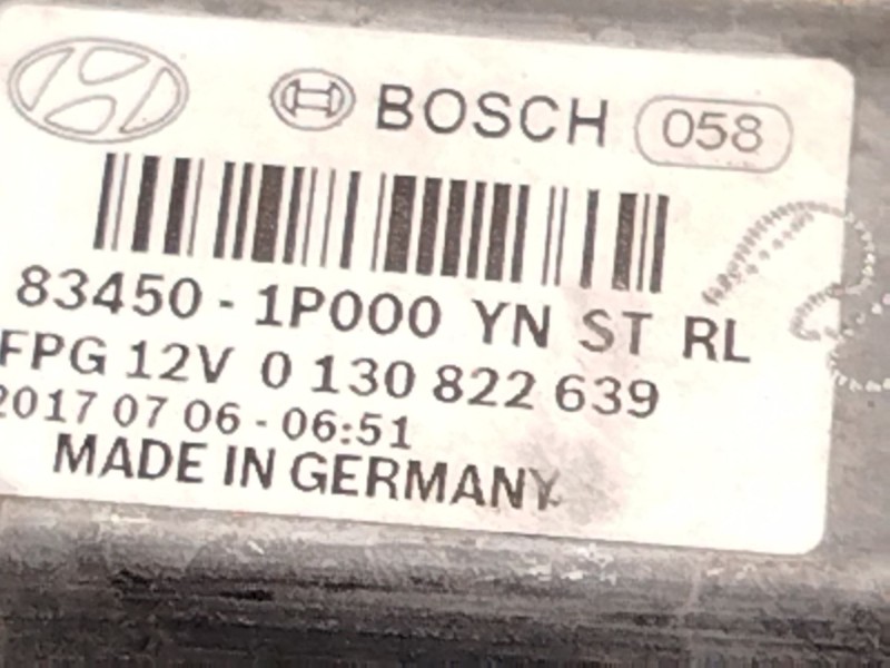 Recambio de elevalunas trasero izquierdo para hyundai ix20 1.6 cat referencia OEM IAM 834701K010 834501P000 