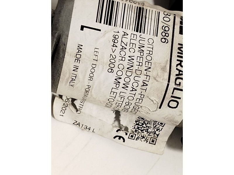 Recambio de elevalunas delantero izquierdo para peugeot boxer furgoneta 2.2 hdi 120 referencia OEM IAM 1607706980  