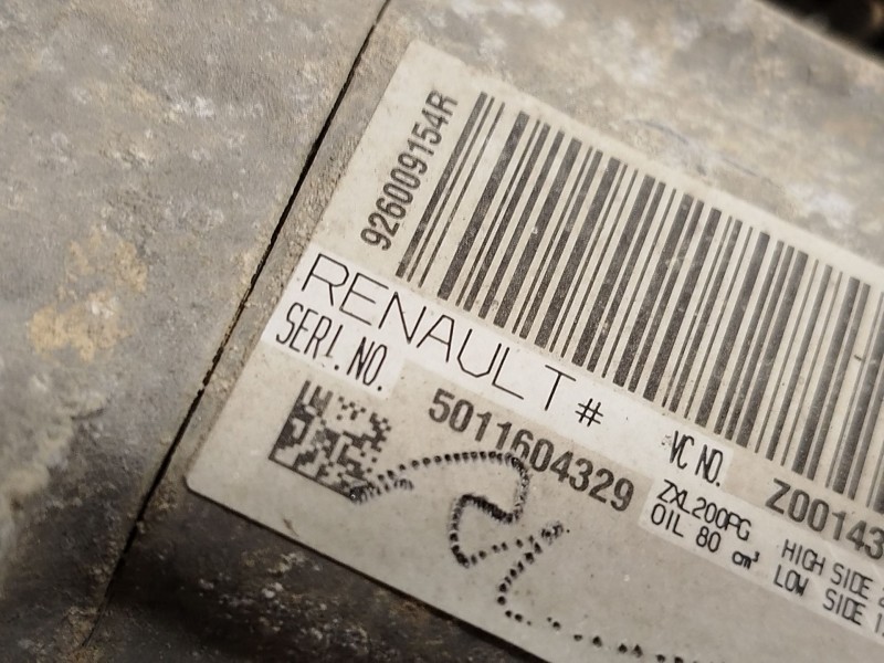 Recambio de compresor aire acondicionado para dacia duster 1.5 dci diesel fap cat referencia OEM IAM 926009154R  