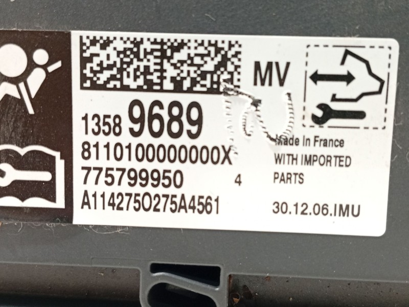 Recambio de centralita airbag para opel zafira tourer c (p12) 2.0 cdti (75) referencia OEM IAM 13589689  775799950