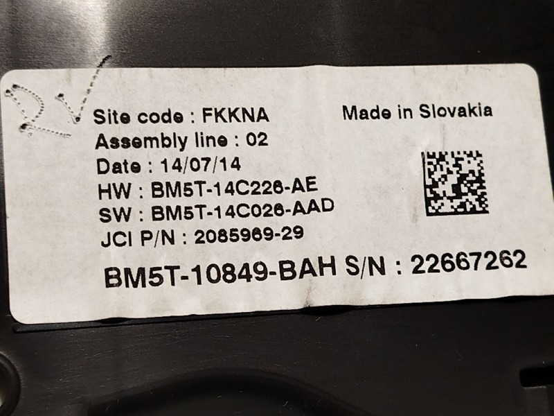 Recambio de cuadro instrumentos para ford focus iii 1.0 ecoboost referencia OEM IAM BM5T10849BAH 1879748 