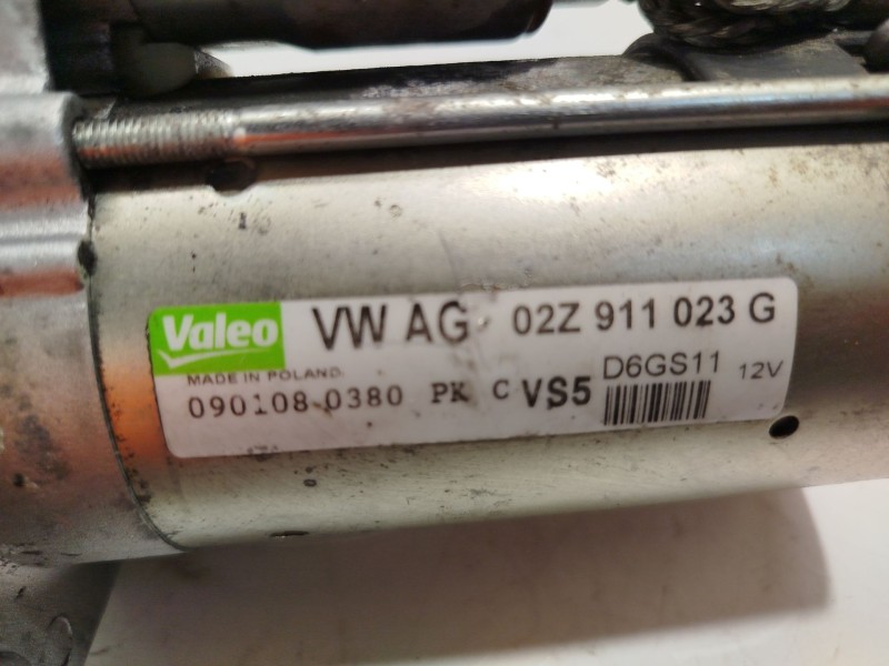 Recambio de motor arranque para volkswagen golf v (1k1) 1.4 tsi referencia OEM IAM 02Z911023G  D6GS11