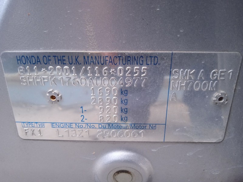 honda civic viii hatchback (fn, fk) del año 2009