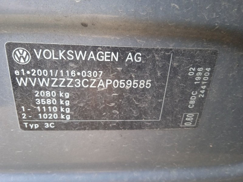 volkswagen passat b6 (3c2) del año 2010