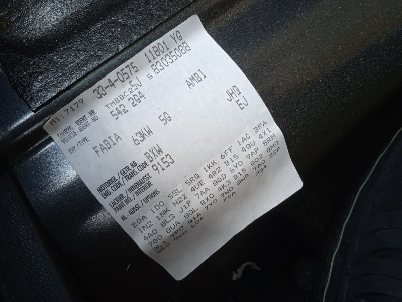 skoda fabia ii (542) del año 2008