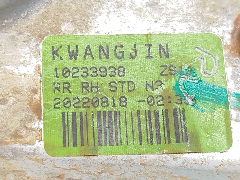 Recambio de elevalunas trasero derecho para mg mg zs suv (azs1) 1.5 vti referencia OEM IAM 10233938  