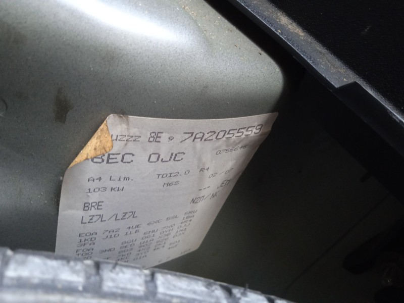 audi a4 b7 descapotable (8he) del año 2007