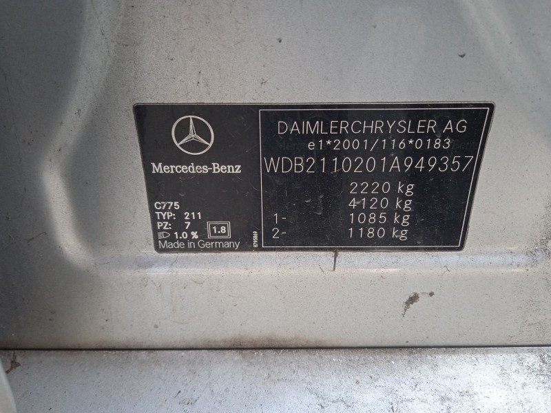 mercedes-benz clase e (w211) del año 2006