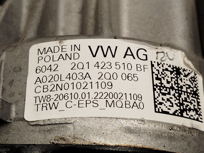 Recambio de columna direccion para volkswagen t-cross (c11, d31) 1.0 tsi referencia OEM IAM 2Q1423510BF 2Q1909144S 