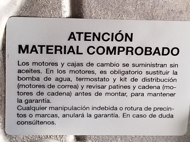 Recambio de motor completo para toyota c-hr (_x1_) 2.0 hybrid (maxh10) referencia OEM IAM M20A  