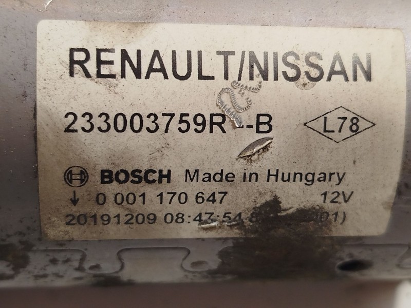 Recambio de motor arranque para nissan nv250 furgoneta (x61) dci 95 referencia OEM IAM 233003759R  0001170647