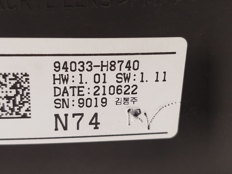 Recambio de cuadro instrumentos para kia stonic (ybcuv) 1.0 tgdi cat referencia OEM IAM 94033H8740  