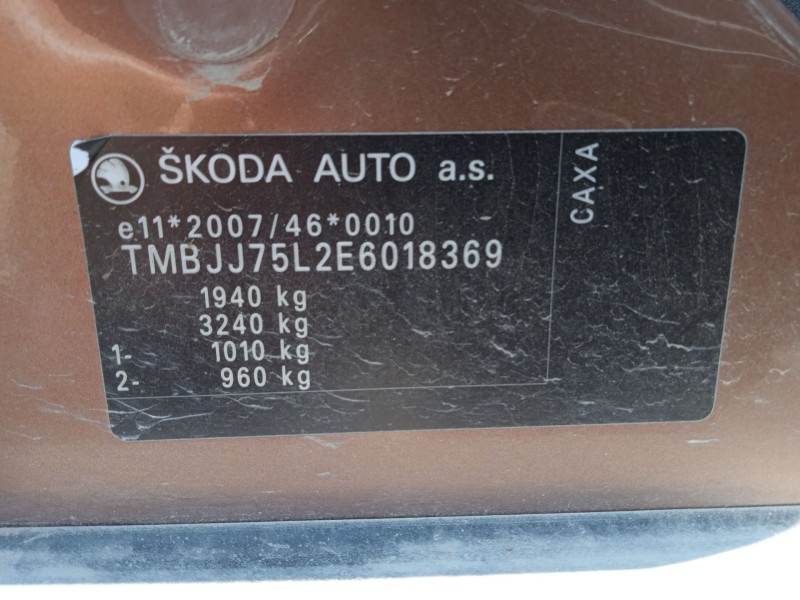 skoda yeti (5l) del año 2014