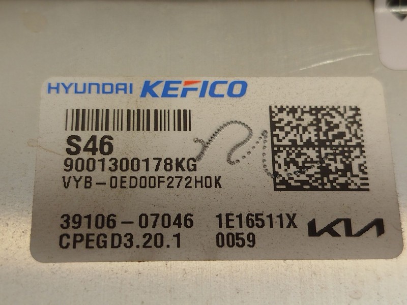 Recambio de centralita motor uce para kia stonic (ybcuv) 1.0 tgdi cat referencia OEM IAM 3910607046  