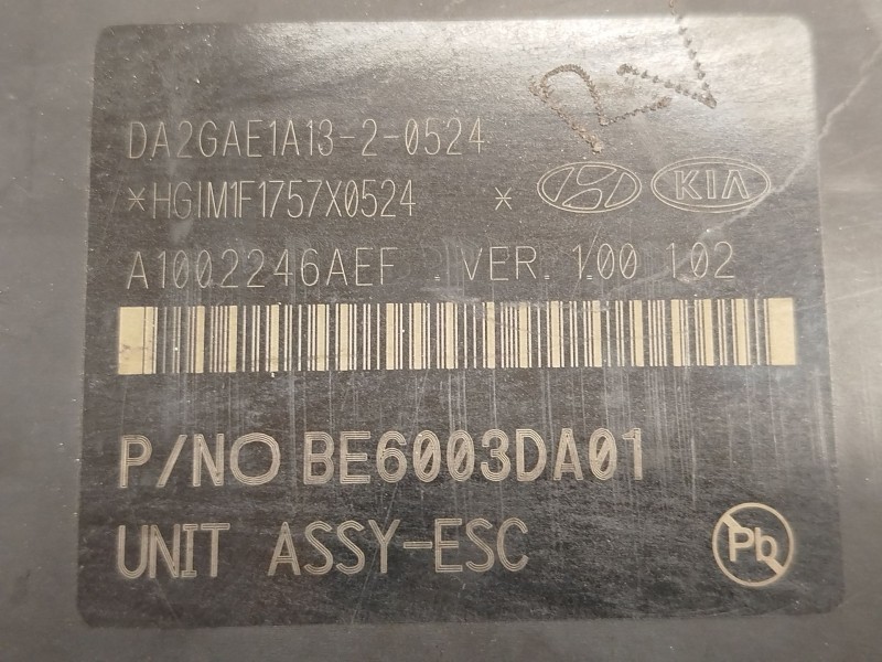Recambio de abs para kia stonic (ybcuv) 1.0 tgdi cat referencia OEM IAM 58910H8450 BE6003DA01 BH6013DA01