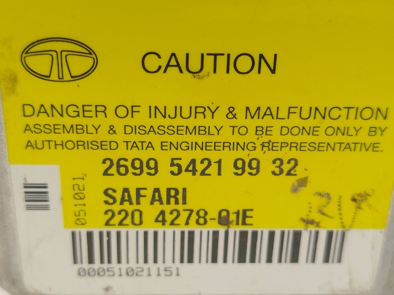 Recambio de centralita airbag para tata safari (42_fd) 3.0 d 4x4 referencia OEM IAM 269954219932  220427801E