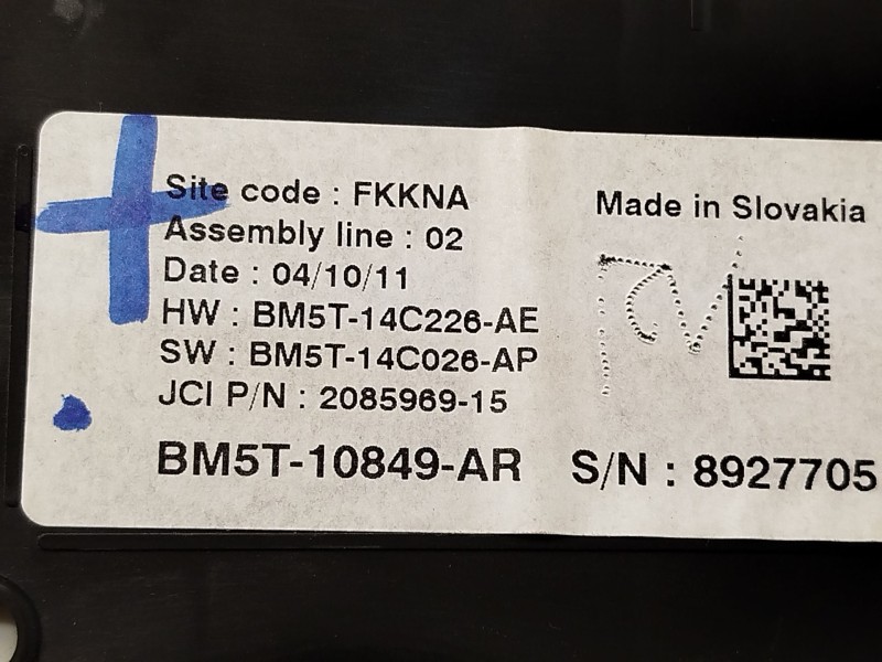 Recambio de cuadro instrumentos para ford c-max ii (dxa/cb7, dxa/ceu) 1.6 ecoboost referencia OEM IAM BM5T10849AR 1879748 