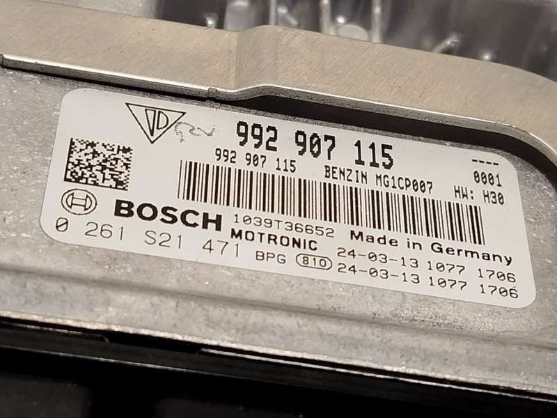 Recambio de centralita motor uce para porsche 911 descapotable (992) 3.8 turbo s (992650) referencia OEM IAM 992907115  0261S214 - Plata 5