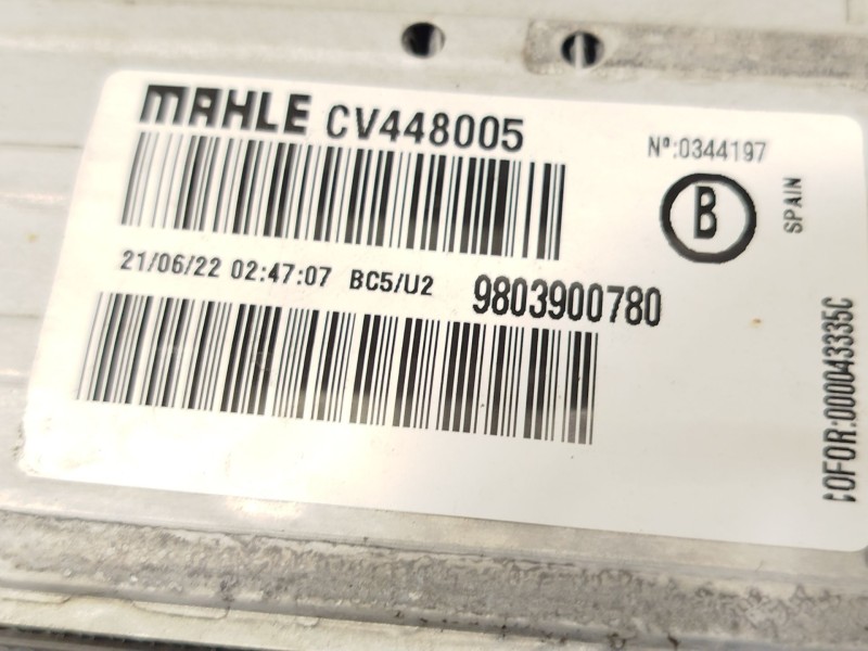 Recambio de intercooler para opel crossland x / crossland (p17, p2qo) 1.5 (75) referencia OEM IAM 9803900780  CV448005