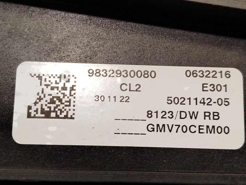 Recambio de electroventilador para fiat doblo furgoneta/monovolumen (510_, 511_) bluehdi 100 referencia OEM IAM 9832930080  