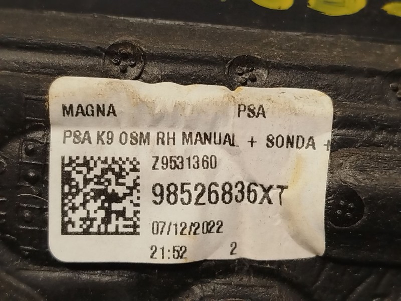Recambio de retrovisor derecho para fiat doblo furgoneta/monovolumen (510_, 511_) bluehdi 100 referencia OEM IAM 98526836XT  