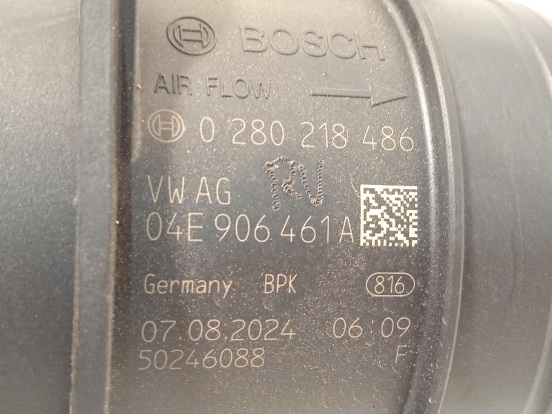 Recambio de caudalimetro para audi a4 b9 avant (8w5, 8wd) 35 tdi mild hybrid referencia OEM IAM 04E906461A  0280218486