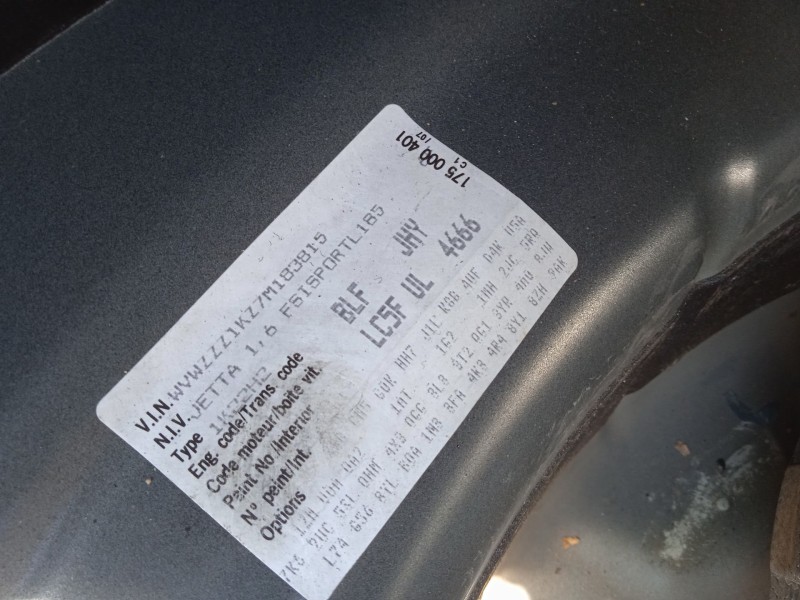 volkswagen jetta iii (1k2) del año 2007