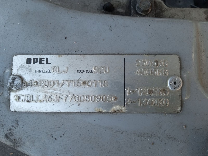 opel antara a (l07) del año 2007