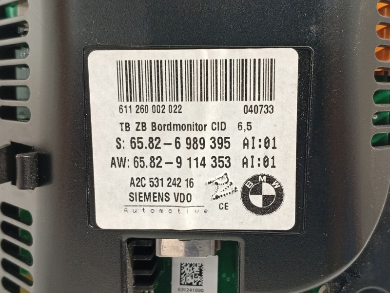 Recambio de pantalla multifuncion para bmw 5 (e60) 520 d referencia OEM IAM 65826989395  65829114353