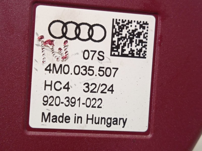 Recambio de antena para audi a4 b9 avant (8w5, 8wd) 35 tdi mild hybrid referencia OEM IAM 4M0035507  