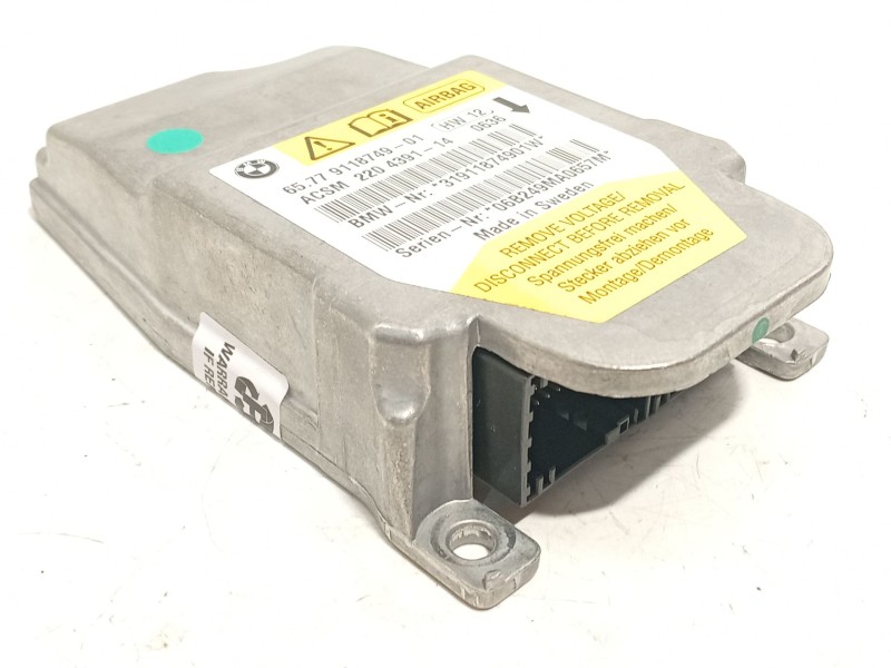 Recambio de centralita airbag para bmw 5 (e60) 520 d referencia OEM IAM 65779118749  