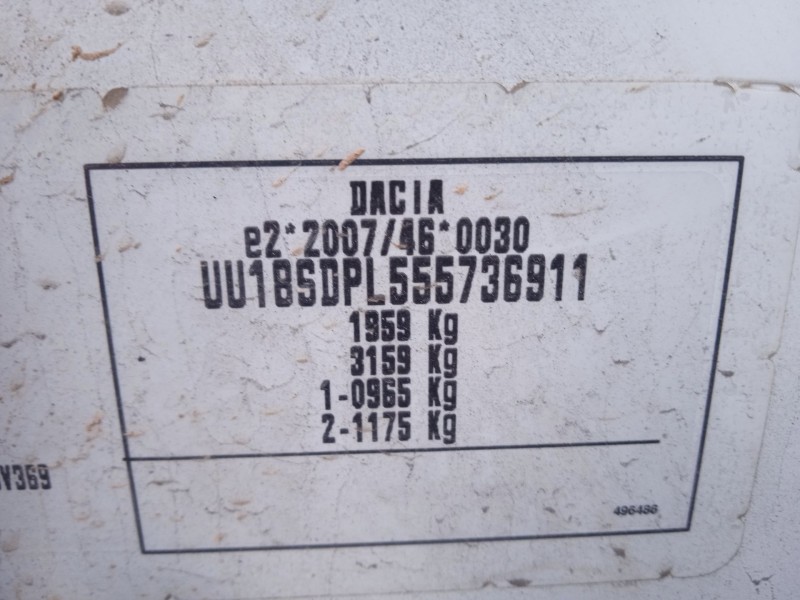 dacia dokker furgoneta/monovolumen del año 2016