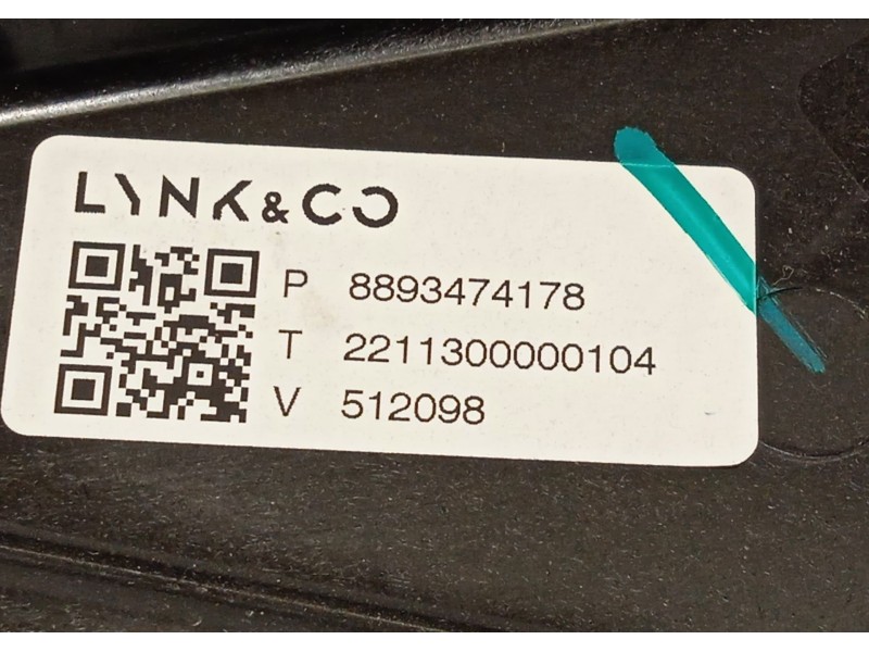 Recambio de elevalunas delantero derecho para lynk & co 01 phev referencia OEM IAM 8893474178  
