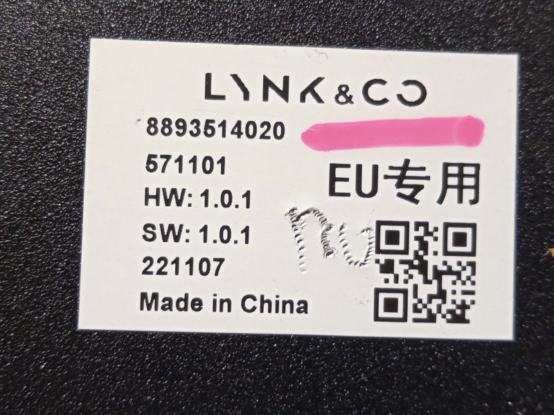 Recambio de modulo electronico para lynk & co 01 phev referencia OEM IAM 8893514020  