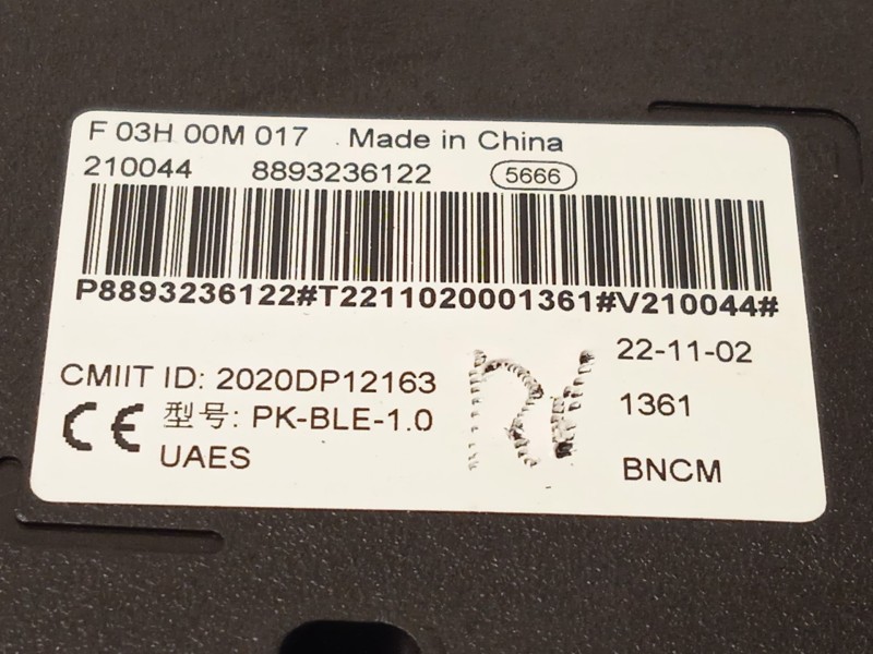 Recambio de modulo electronico para lynk & co 01 phev referencia OEM IAM 8893236122  