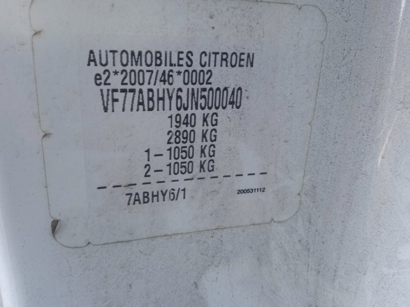 citroën berlingo furgoneta/monovolumen (b9) del año 2018